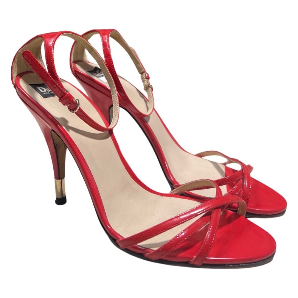 Dolce & Gabbana Red Strappy Heels